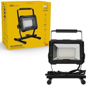 LED's Work Werklamp 4000 - Robuuste behuizing - Extra sterk snoer 150 cm - IP65 waterdicht - 50W