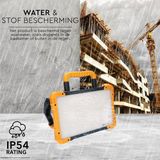 LED's Work Oplaadbare LED Bouwlamp 1500 - Draadloze werking op accu – IP54 – Rough Service Tested