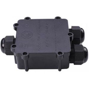 Kabeldoos T-connector - IP68 Waterdicht - Lasdoos Voor 3 Kabels van 4 Tot 14 Mm