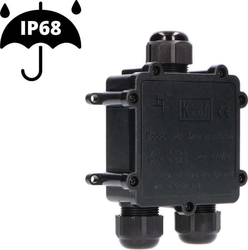 LED's Light Pro Kabeldoos I-connector - IP68 waterdicht - Lasdoos voor kabels van 4 tot 12 mm