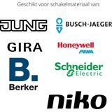 Universele Smart WiFi-dimmer 2-draads: App, Stem & Handmatige Bediening - Compatibel met LED, Halogeen & Gloeilampen