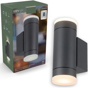 LED's Light AllWeather dubbele buitenlamp - Schijnt naar boven & beneden - IP44 - Antraciet