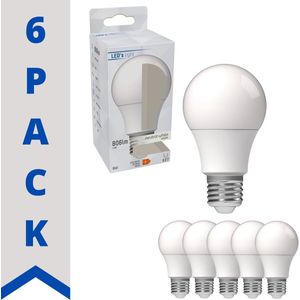 v Longlife LED Lampen met opaal glas - E27 - ⌀ 60 mm - Voordeelverpakking - 6 x LED lamp