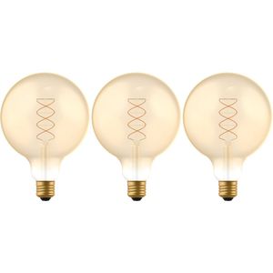 Proventa LED Filament lamp E27 - ⌀ 125 mm - Dimbaar - Warm wit -  3 x Vintage led lampen