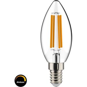 Proventa Dimbare LED Filament lamp met kleine E14 fitting - ⌀ 35 mm - 1 x LED kaarslamp