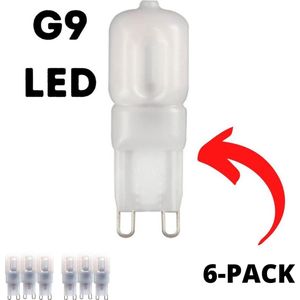 LED steeklampje met G9 fitting - 200 lumen - 2.5W - 5 Led G9 steeklampjes