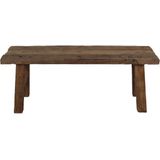 Decoratieve bank - 120x31x45 - Rustiek blank - Oud hout