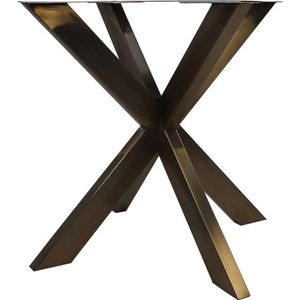 Onderstel X-model - 80x80x72 - Antique gold - Metaal