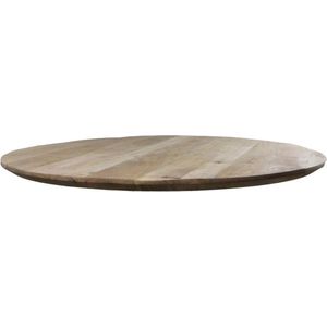 Tafelblad Bern rond - 120x120x3,5 - Naturel - Swiss edge - Mangohout