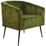 HSM Collection Fauteuil Chester Olijfgroen Adore
