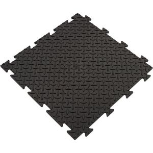 PVC kliktegel diamant zwart 50x50 cm