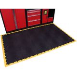 PVC industrieel kliktegel antivermoeidheid zwart 50x50 cm