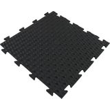 PVC industrieel kliktegel antivermoeidheid zwart 50x50 cm