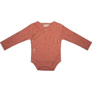 Little Indians Romper met lange mouw Dots - roze