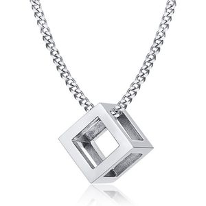 Heren sieraden - Massieve koningsketting, vierkant model