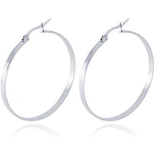 Dames oorringen Cilla Jewels Edelstaal Zilverkleurig-40mm