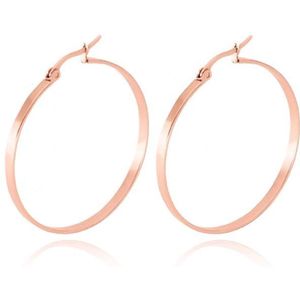 Cilla Jewels - Oorringen - Rose - Edelstaal - 50mm