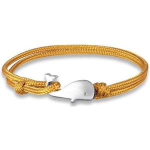 LGT Jewels - Walvis Anker Armband - Geel - Parachute Koord