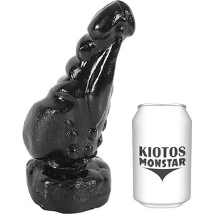 Kiotos Monstar - Rex - Geribbelde Dildo - 23 x 9,7 cm - Zwart