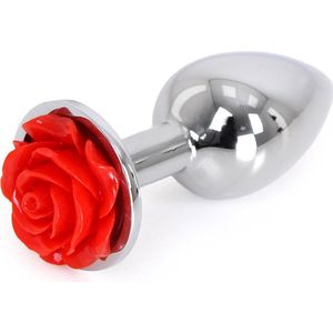 Aluminium Buttplug Red Rose - Kiotos Steel