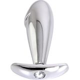 Steel Handle Buttplug Penis with Clear Gem | Kiotos Steel