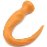 Gold Play - Soft Liquid Siliconen Anaal Dildo - Anaal Snake - Twist - Goud