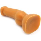 Gold Play - Soft Liquid Siliconen Anaal Dildo Cock - Goud