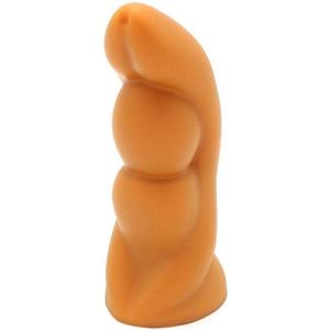 Gold Play - Soft Liquid Siliconen Dildo - Alien - Goud