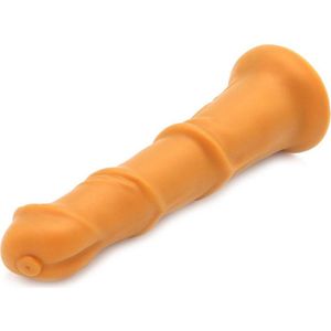 Gold Play Soft Liquid Siliconen Dildo BEAST - goud - maat M