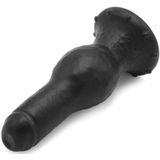 Dinoo XXL Dildo met bolvormige verdikking van TPE - zwart