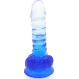 Kiotos Cox Color Gekleurde Dildo 01 - transparant/blauw