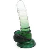 Kiotos Cox Color Gekleurde Dildo 01 - transparant/groen