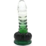 Kiotos Cox Color Gekleurde Dildo 01 - transparant/groen