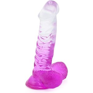 Kiotos Cox Color Gekleurde Dildo 02 - transparant/paars