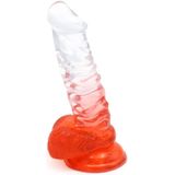 Kiotos Cox Color Gekleurde Dildo 02 - transparant/rood