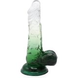 Kiotos Cox Color Gekleurde Dildo 03 - transparant/groen