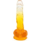 Kiotos Cox Color Gekleurde Dildo 03 - transparant/geel