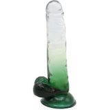 Kiotos Cox Color Gekleurde Dildo 05 - transparant/groen