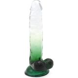 Kiotos Cox Color Gekleurde Dildo 05 - transparant/groen