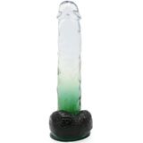 Kiotos Cox Color Gekleurde Dildo 06 - transparant/groen