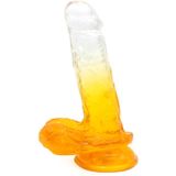 Kiotos Cox Color Gekleurde Dildo 07 - transparant/geel