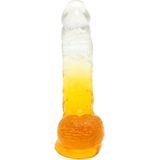 Kiotos Cox Color Gekleurde Dildo 09 - transparant/geel