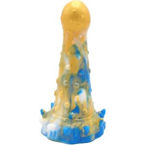 Kiotos Monstar Dildo Beast 20 - goud/blauw/wit