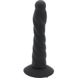 Kiotos - Siliconen Dildo Nr. 4 Met Zuignap & Geschikt Voor Strap-ons - Zwart