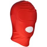 BDSM Hood Classic met 1 Gat - Rood