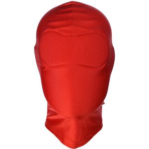BDSM Hood Classic volledig gesloten - rood