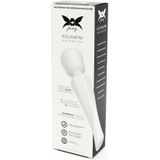 Pixey - Aqua Mini Wand Vibrator - The White Edition - Sterke en Stille Motor - Wit