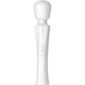 Pixey - Aqua Mini Wand Vibrator - The White Edition - Sterke en Stille Motor - Wit