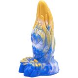 Kiotos Monstar - Dildo Beast 36 - 20 X 7 cm - Goud/Blauw
