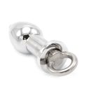 Kiotos Steel Holle Buttplug van RVS met afsluitschroef - small